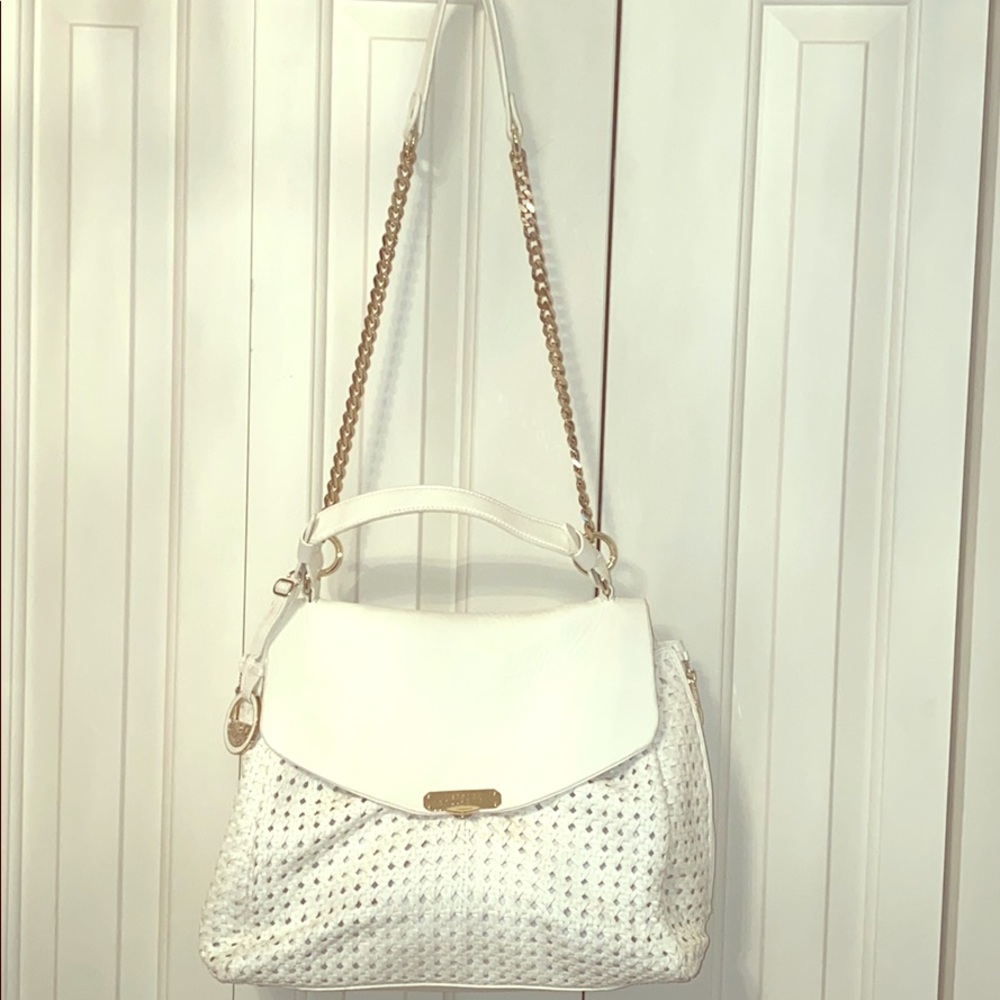 Authentic Versace Leather Woven Purse